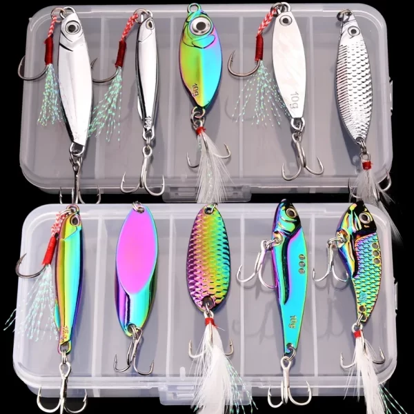 Metal Vib Fishing Lure set Sinking Hard Metal VIB Sea Fishing Lures Artificial Pesca Bait