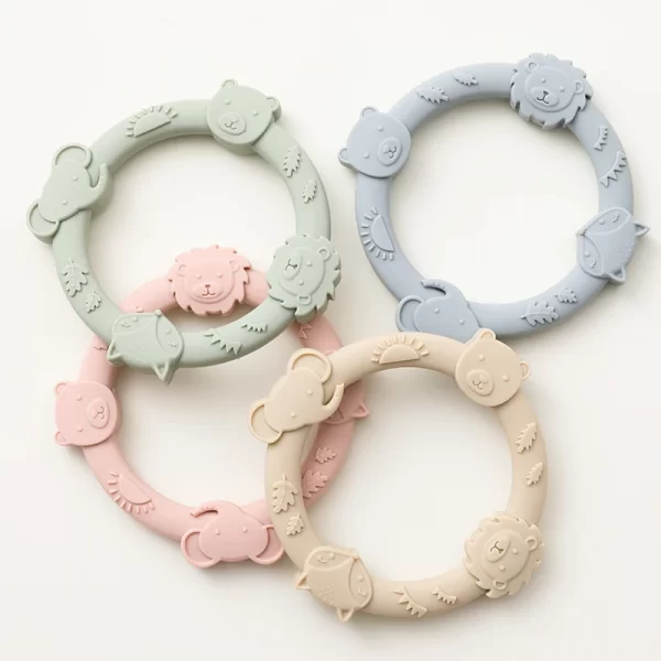 Food Grade Baby Silicone Teethers Newborn Pacifier Relief Training Toys Baby Accessories