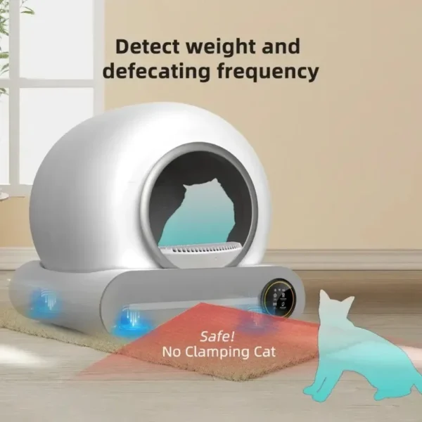 YCY Cats Automatic Smart Toilet APP Electric Proof Splash Sandbox Self-Cleaning Litter Cat Pet Supplies Cat WC Control